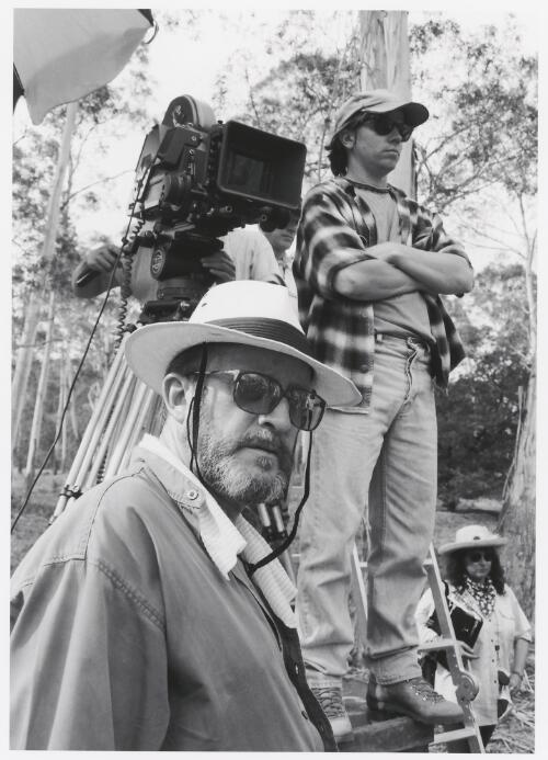 Director George Whaley on set of On our Selection, Braidwood, New South Wales, 1994 / Robert McFarlane