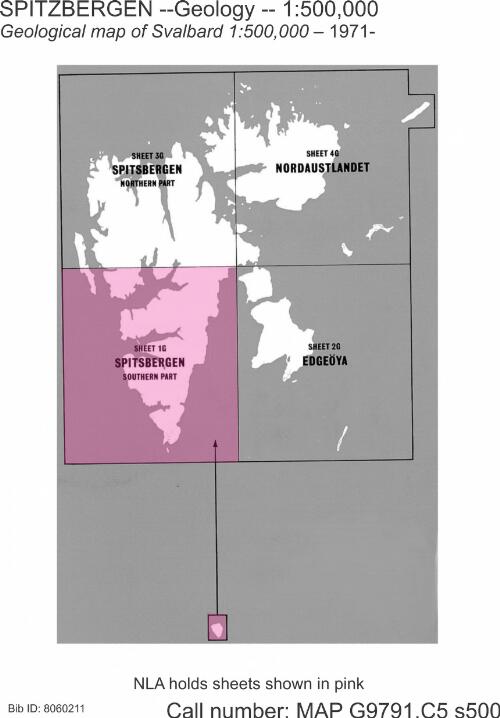 Geological map, Svalbard 1:500 000 / Norsk polarinstitutt