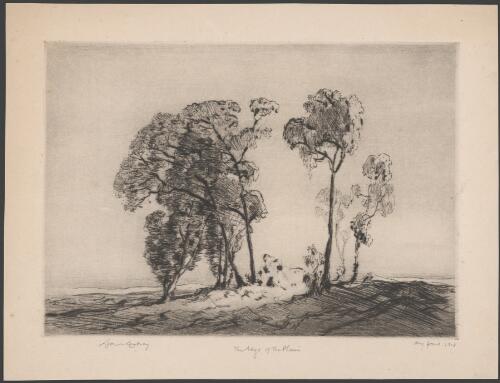 The edge of the plain, 1918 [picture] / Lionel Lindsay