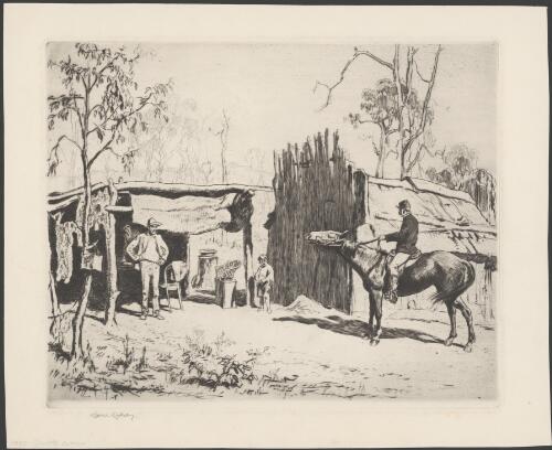Cattle duffing, 1937 [picture] / Lionel Lindsay