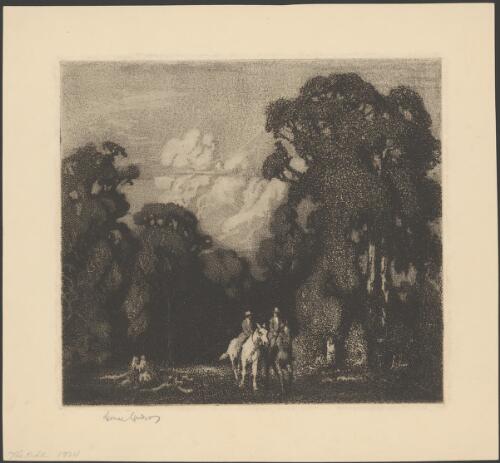 The ride, 1924 [picture] / Lionel Lindsay