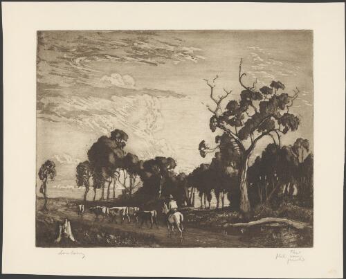 Droving, 2 [picture] / Lionel Lindsay