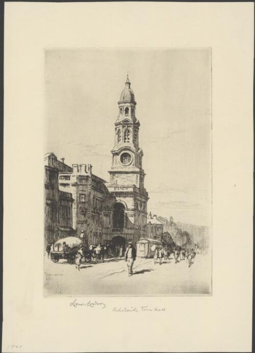 Adelaide Town Hall, 1920 [picture] / Lionel Lindsay