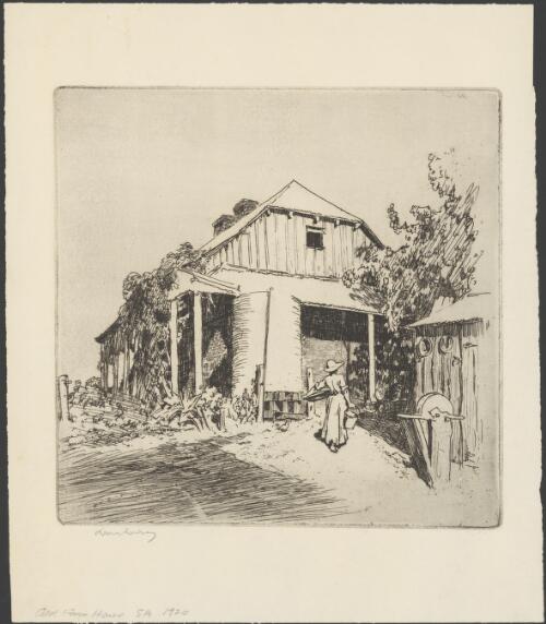 Old  farmhouse, South Australia, 1920 [picture] / Lionel Lindsay