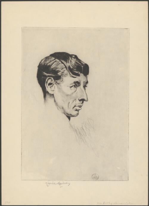 Portrait of Norman Lindsay, 1918 [picture] / Lionel Lindsay