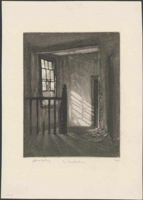 The deserted house, the ferns, Creswick, Victoria, 1923, 1 [picture] / Lionel Lindsay