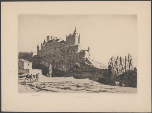 The Alcazar, Segovia, Spain, 1927 [picture] / Lionel Lindsay