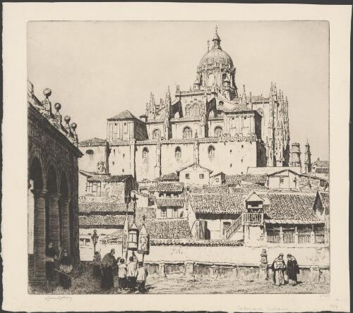 Salamanca Cathedral, Salamanca, Spain, 1929 [picture] / Lionel Lindsay