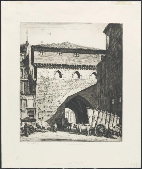 The town gate, Burgos, Spain [picture] / Lionel Lindsay