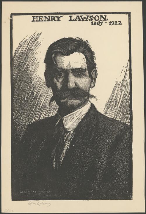 Portrait of Henry Lawson [picture] / Lionel Lindsay