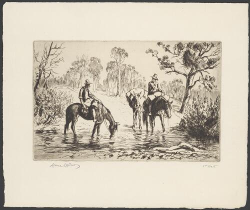 Travellers, 1938 [picture] / Lionel Lindsay