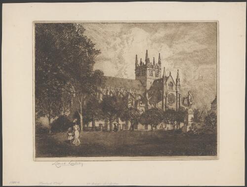 St. Mary's Roman Catholic Cathedral, Sydney, ca. 1908 [picture] / Lionel Lindsay