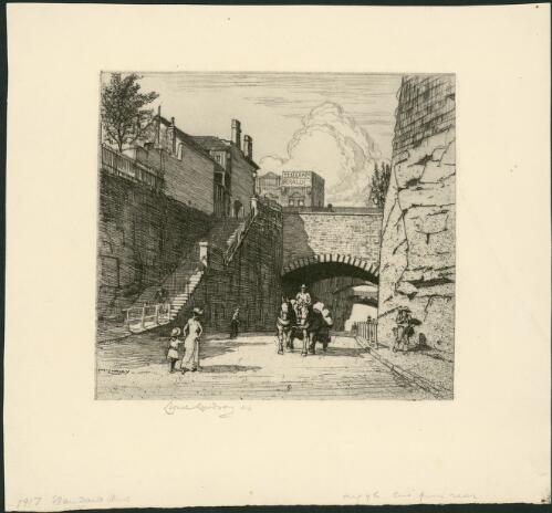 Argyle Cut from the rear, Sydney, 1917 [picture] / Lionel Lindsay