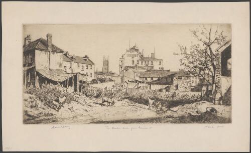 The Rocks from Princes Street, Sydney, 1931, 2 [picture] / Lionel Lindsay