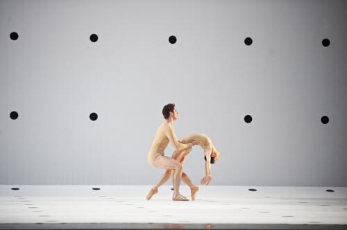 Dancers of the Australian Ballet in Dyad 1929 by Wayne McGregor in rehearsal for the Concord season, State Theatre, the Arts Centre, Melbourne, 2009, 8 [picture] / Jim McFarlane
