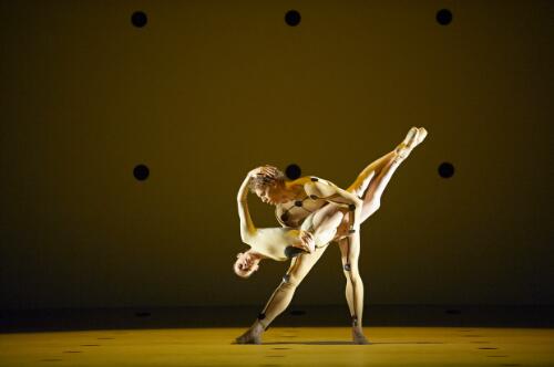 Artists of the Australian Ballet in Dyad 1929 by Wayne McGregor in rehearsal for the Concord season, State Theatre, the Arts Centre, Melbourne, 2009, 10 [picture] / Jim McFarlane