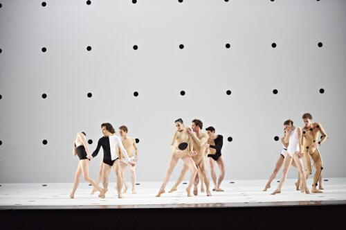 Dancers of the Australian Ballet in Dyad 1929 by Wayne McGregor in rehearsal for the Concord season, State Theatre, the Arts Centre, Melbourne, 2009, 15 [picture] / Jim McFarlane