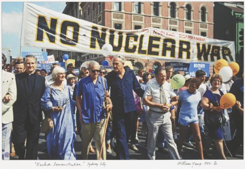 Nuclear demonstration, Sydney city, 1984 [picture] / William Yang