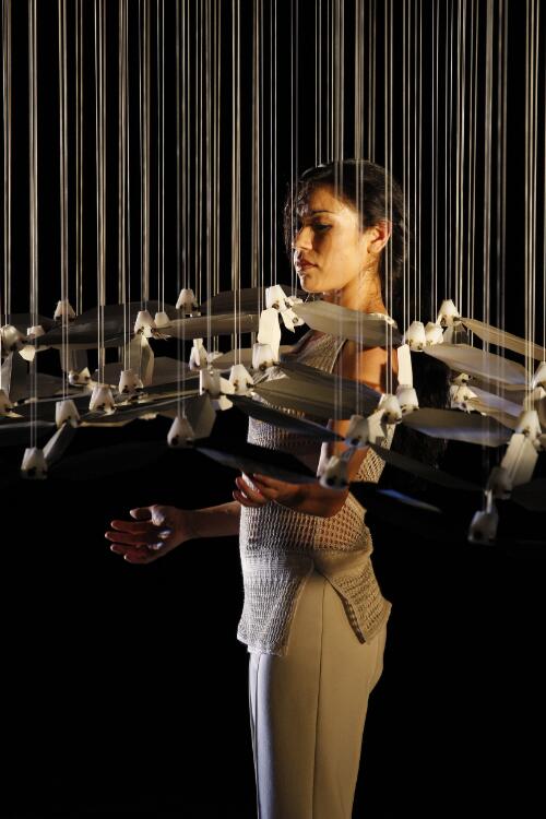 Chunky Move's performance of Connected with Marnie Palomares, Malthouse Theatre, Melbourne, 2011 [picture] / Jeff Busby