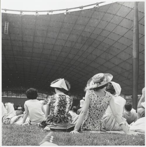 Audience at the Myer Music Bowl, Melbourne, ca. 1965 [picture] / Maggie Diaz