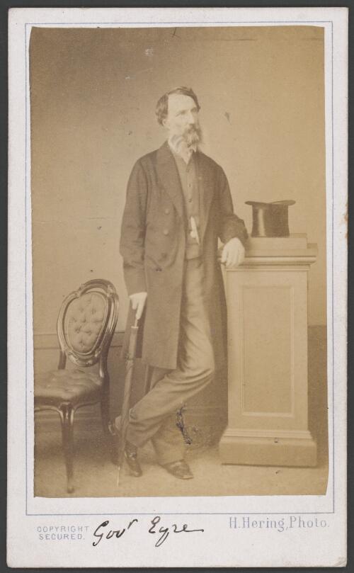 Portrait of Edward John Eyre, London, ca. 1865 [picture] / Henry Hering