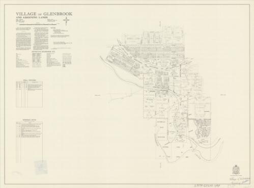 Village of Glenbrook and adjoining lands [cartographic material] : Parish - Strathdon, County - Cook, Land District - Penrith, City - Blue Mountains / printed & published by Dept. of Lands Sydney