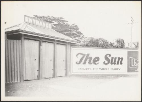 Billboard advertising The Sun newspaper, Victoria, approximately 1930