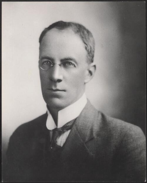 Stephen Spurling wearing glasses, Tasmania, approximately 1920 / Spurling Studios