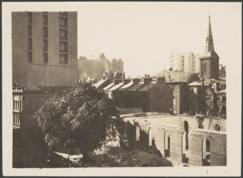 St. James' Church with demolition site in foreground, Sydney, 18 August 1922, 3 [picture]