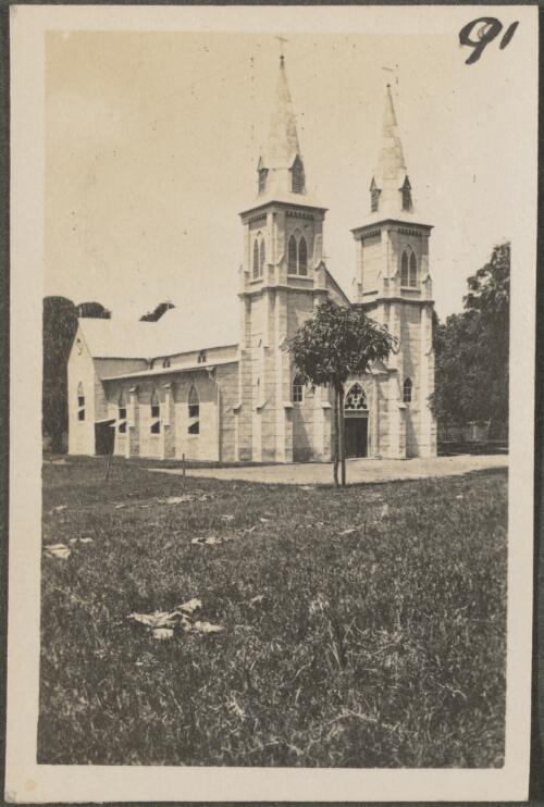 Mission church, New Britain Island, Papua New Guinea, approximately 1916