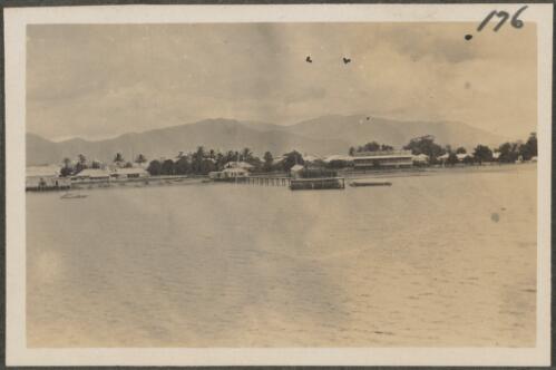 Jetty on Samarai, Papua New Guinea, probably 1916