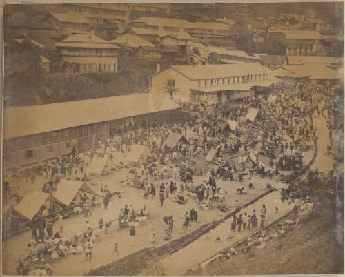 Market scene in India?, approximately 1895