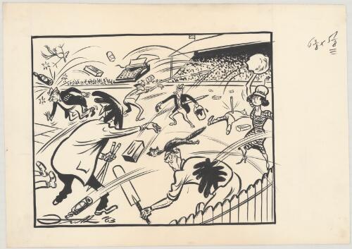 Violence on the cricket pitch, 9 December 1963 / John Frith