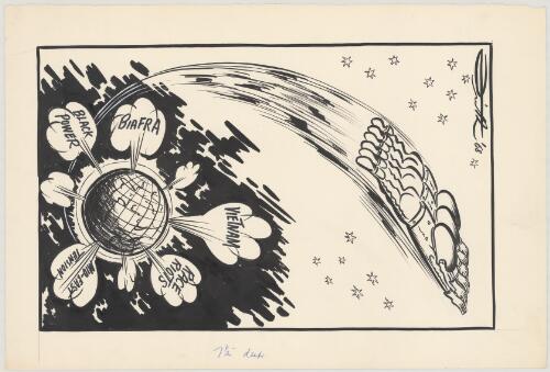 Astronauts leave Earth, 1968 / John Frith