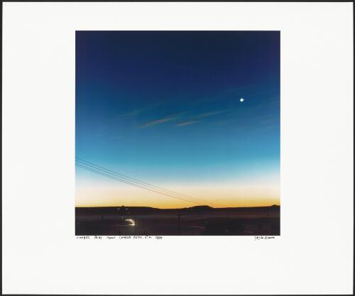 View of the moon over Coober Pedy, South Australia, 1988 / Joyce Evans