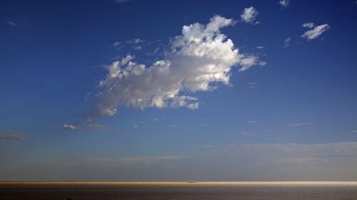 Clouds over Lake Eyre South, South Australia, 2008 / Trevern Dawes