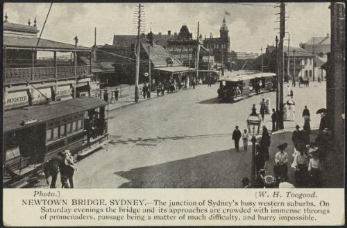 Newtown Bridge, Sydney, approximately 1904 / W.H. Toogood