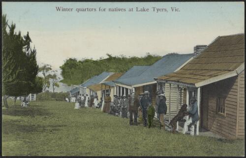 Winter housing for Aboriginal people at Lake Tyers, Victoria