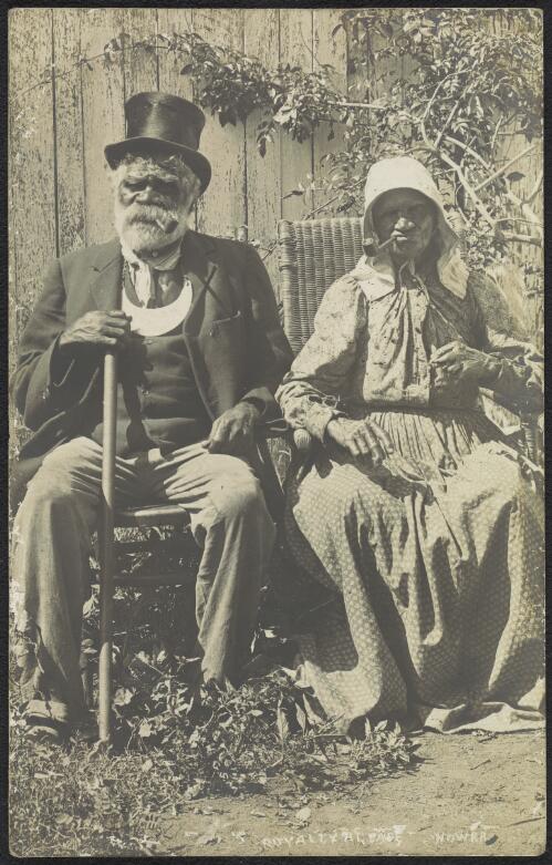 Budd Billy II, King of Jervis Bay and his wife Mary, Nowra, New South Wales, approximately 1905