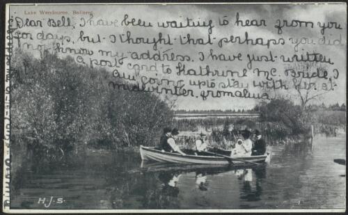 Lake Wendouree, Ballarat, Victoria, 1905