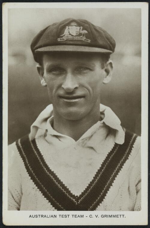 Australian test cricketer C.V. Grimmett, 1932