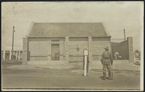 Secure building used as a gaol at the internment camp at Holsworthy, New South Wales, between 1914 and 1920