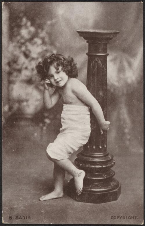 Portrait of 8 year old Sadie, 1906