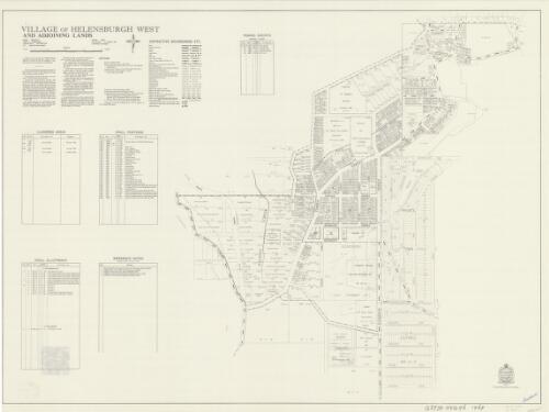 Village of Helensburg West and adjoining lands [cartographic material] / printed and published by Dept. of Lands