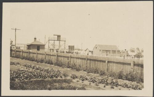 Prisoners of war going out to receive visitors, Holsworthy Internment Camp, Holsworthy, New South Wales, probably 1918 / S.C. Calderwood