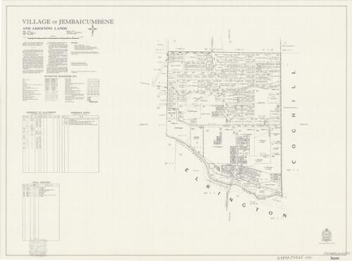 Village of Jembaicumbene and adjoining lands [cartographic material] : Parish - Boyle, County - St. Vincent, Land District - Braidwood, Shire - Tallaganda : within Division - Eastern N.S.W