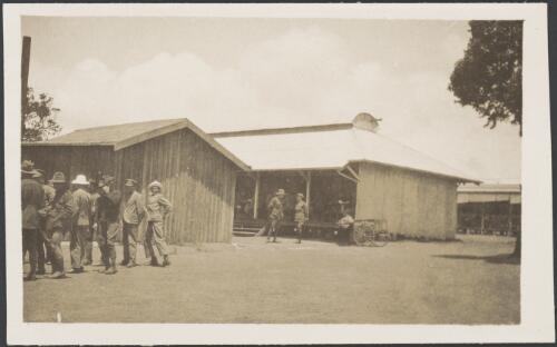 Midday meal for the guards, Holsworthy Internment Camp, Holsworthy, New South Wales, probably 1918 / S.C. Calderwood