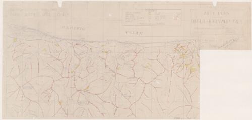 Arty plan showing Dagua-Karawop area / surveyed & drawn by 2/6 Aust. Svy. Bty. R.A.A. April 45