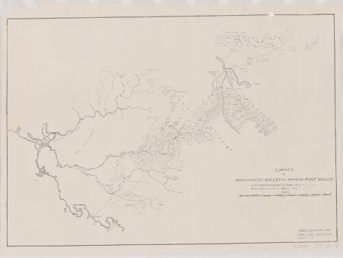 Survey of road to Yodda Valley via Brown River Valley / M.I. L.H.Q. August 3 1942