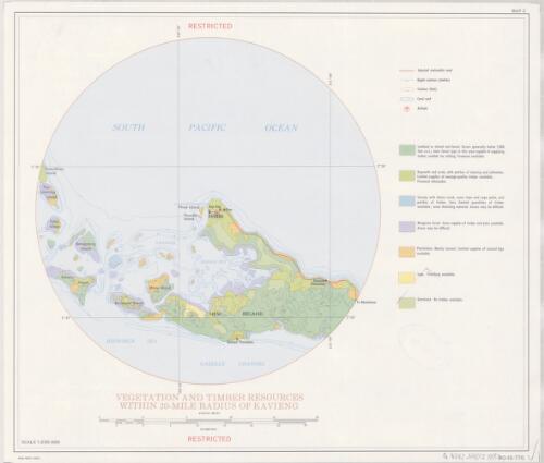 Vegetation and timber resources within 20-mile radius of Kavieng / Royal Australian Survey Corps